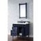 James Martin Brittany 36" Victory Blue Single Vanity with 3 cm Classic White Quartz Top 650-V36-VBL-3CLW