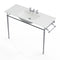 James Martin Westley 47.2" Single Console Sink with Chrome Finish Stand 319V47.2CHRCRM
