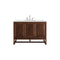 James Martin Athens 48" Single Vanity Cabinet Mid Century Acacia with 3 cm Ethereal Noctis Top E645-V48-MCA-3ENC