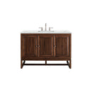 James Martin Athens 48" Single Vanity Cabinet Mid Century Acacia with 3 cm Ethereal Noctis Top E645-V48-MCA-3ENC