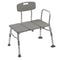 Drive Medical Plastic Tub Transfer Bench with Adjustable Backrest