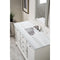 James Martin Providence 60" Bright White Single Vanity with 3 cm Arctic Fall Solid Surface Top 238-105-V60S-BW-3AF