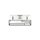 James Martin Columbia 72" Vanity Glossy White Matte Black 388-V72S-GW-MB