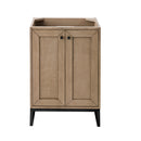 James Martin Chianti 24" Single Vanity Cabinet Whitewashed Walnut Matte Black E303-V24-WW-MBK