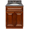 Brown Bathroom Vanity 24", Tan Brown Granite Top, Faucet LB3B TB254-24GN-3B