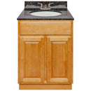 Brown Bathroom Vanity 24", Tan Brown Granite Top, Faucet LB3B TB254-24RC-3B