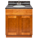 Brown Bathroom Vanity 30", Tan Brown Granite Top, Faucet LB5B TB314-30NP-5B