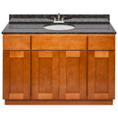 Brown Bathroom Vanity 48", Tan Brown Granite Top, Faucet LB5B TB494-48NP-5B