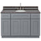 Cherry Bathroom Vanity 48", Tan Brown Granite Top, Faucet LB7B TB498-48CG-7B