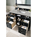 James Martin Brittany 48" Black Onyx Single Vanity with 3 cm Eternal Serena Quartz Top 650-V48-BKO-3ESR