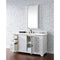 James Martin Providence 60" Single Vanity Cabinet Bright White with 3 cm Classic White Quartz Top 238-105-V60S-BW-3CLW