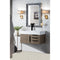 James Martin Mercer Island 36" Single Vanity Ash Gray Matte Black with Glossy White Composite Top 389-V36-AGR-MB-GW