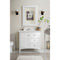 James Martin Palisades 36" Single Vanity Bright White with 3 cm Ethereal Noctis Quartz Top 527-V36-BW-3ENC