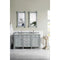 James Martin Brittany 60" Urban Gray Double Vanity with 3 cm Eternal Jasmine Pearl Quartz Top 650-V60D-UGR-3EJP