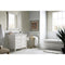 James Martin Brittany 36" Bright White Single Vanity with 3 cm Ethereal Noctis Quartz Top 650-V36-BW-3ENC