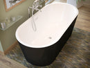 Atlantis Whirlpools Valley 32" x 63" Freestanding One Piece Soaker Tub with Center Drain