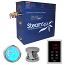 SteamSpa Indulgence 4.5 KW QuickStart Acu-Steam Bath Generator Package in Polished Chrome