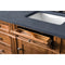 James Martin Brittany 60" Saddle Brown Single Vanity with 3 cm Charcoal Soapstone Quartz Top 650-V60S-SBR-3CSP