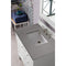 James Martin Palisades 36" Single Vanity Bright White with 3 cm Grey Expo Quartz Top 527-V36-BW-3GEX