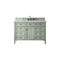 James Martin Brittany 48" Sage Green Single Vanity with 3 cm Eternal Serena Quartz Top 650-V48-SGR-3ESR