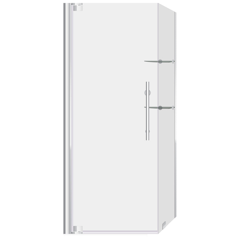 34 3/8-35 W x 72 H x 29-30 D Swing-Out Shower Enclosure ULTRA-G LBSDG3472-C+LBSEG3072-C-SE