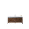 James Martin Linear 72" Single Vanity Mid Century Walnut with Dusk Grey Glossy Composite Top 210-V72S-WLT-DGG