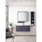 James Martin Milan 47.3" Single Vanity Cabinet Modern Gray Glossy with Glossy White Composite Top 801V47.3MGGGW