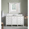 James Martin Brittany 60" Bright White Single Vanity with 3 cm Eternal Serena Quartz Top 650-V60S-BW-3ESR