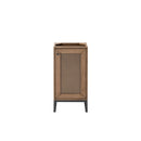 James Martin Chianti 16" Single Vanity Cabinet Whitewashed Walnut Matte Black E303-V16-WW-MBK