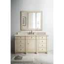 James Martin Bristol 60" Single Vanity Vintage Vanilla with 3 cm Eternal Serena Quartz Top 157-V60S-VV-3ESR