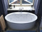 Atlantis Whirlpools Suisse 34" x 68" Oval Freestanding Whirlpool Jetted Bathtub 