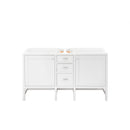 James Martin Addison 60" Double Vanity Cabinet Glossy White E444-V60D-GW