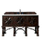 James Martin Balmoral 60" Single Vanity Cabinet Antique Walnut with 3 cm Classic White Quartz Top 150-V60S-ANW-3CLW