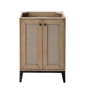 James Martin Chianti 24" Single Vanity Cabinet Whitewashed Walnut Matte Black E303-V24-WW-MBK