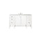 James Martin Addison 60" Single Vanity Cabinet Glossy White with 3 cm Arctic Fall Solid Surface Countertop E444-V60S-GW-3AF