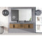 James Martin Mercer Island 72" Double Vanity Latte Oak Matte Black with Dusk Gray Glossy Composite Top 389-V72D-LTO-MB-DGG