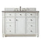 James Martin Bristol 48" Single Vanity Bright White with 3 cm Grey Expo Quartz Top 157-V48-BW-3GEX