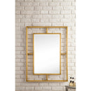 James Martin Boston 30" Rectangular Mirror Radiant Gold 105-M30-RGD