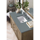 James Martin Chicago 48" Single Vanity Whitewashed Walnut with 3 cm Cala Blue Quartz Top 305-V48-WWW-3CBL