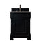 James Martin Brookfield 26" Antique Black Single Vanity with 3 cm Grey Expo Quartz Top 147-114-V26-AQB-3GEX