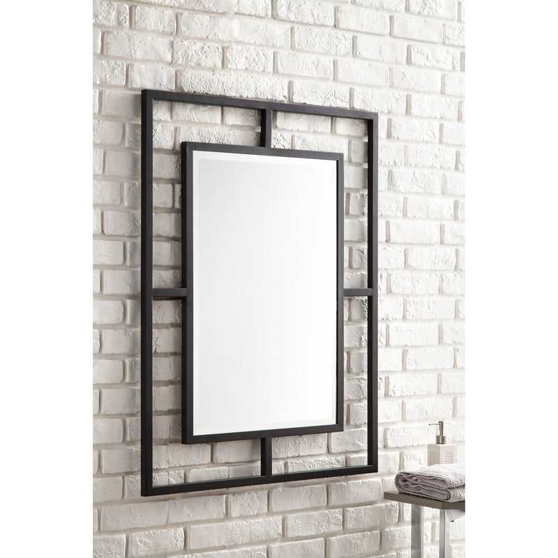 James Martin Boston 30" Rectangular Mirror Matte black 105-M30-MBK