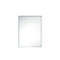 James Martin Milan 23.6" Rectangular Cube Mirror Glossy White 803-M23.6-GW