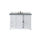 James Martin Providence 48" Single Vanity Cabinet Bright White with 3 cm Cala Blue Quartz Top 238-105-V48-BW-3CBL