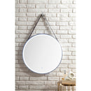 James Martin Annapolis 27.6" Round Anti-Fogging LED Mirror Brushed Nickel 911-M27.6-BNK