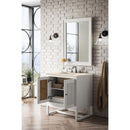 James Martin Athens 30" Single Vanity Cabinet Glossy White with 3 cm Eternal Marfil Top E645-V30-GW-3EMR