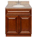 Brown Bathroom Vanity 30", Wheat Granite Top, Faucet LB5B WH314-30GN-5B