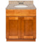 Brown Bathroom Vanity 30", Wheat Granite Top, Faucet LB3B WH314-30NP-3B