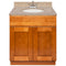 Brown Bathroom Vanity 30", Wheat Granite Top, Faucet LB5B WH314-30NP-5B