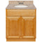 Brown Bathroom Vanity 30", Wheat Granite Top, Faucet LB3B WH314-30RC-3B