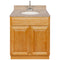 Brown Bathroom Vanity 30", Wheat Granite Top, Faucet LB6B WH314-30RC-6B